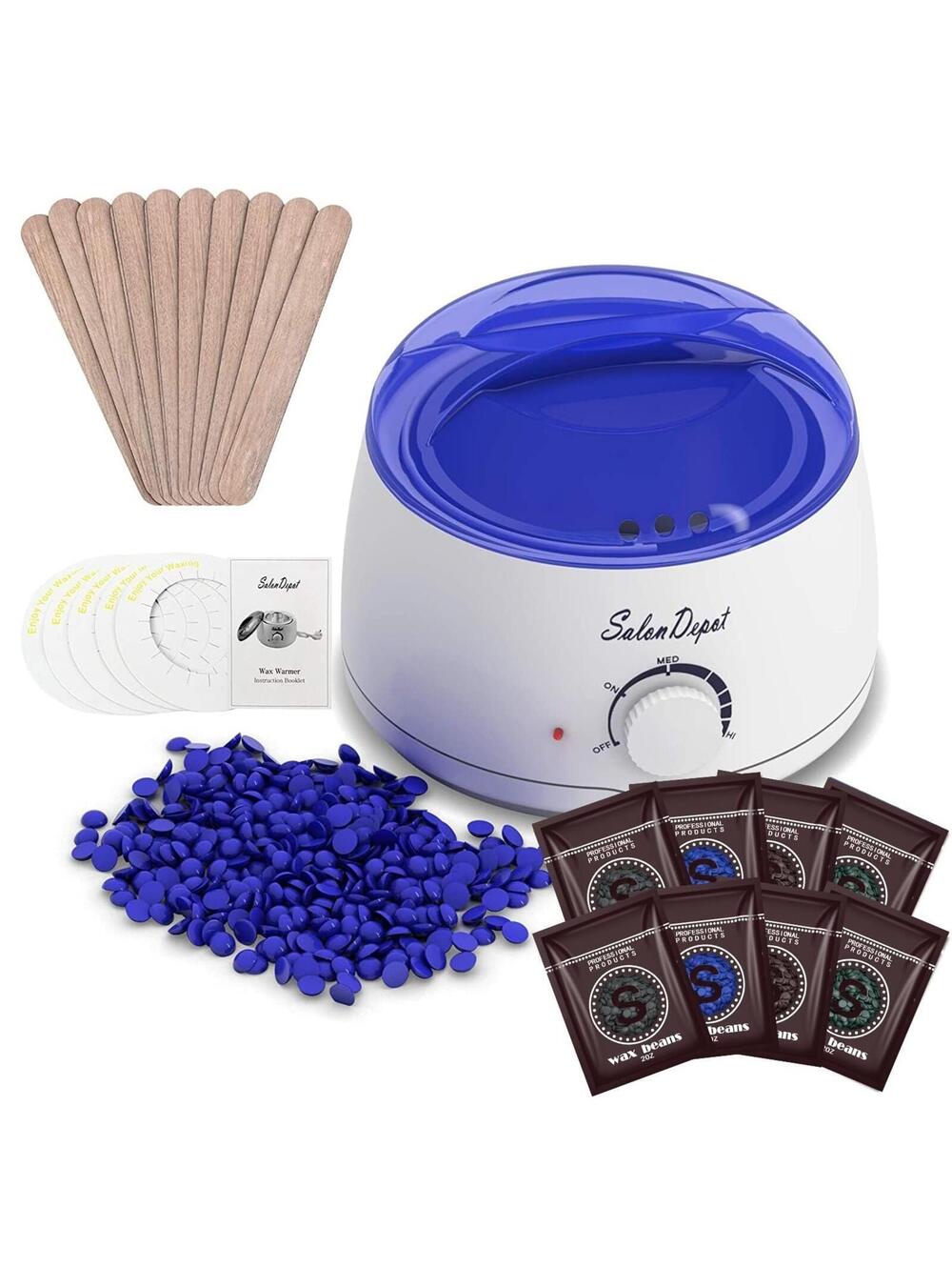 Portable Wax Heater for Hair Removal with 8 Pack Hard Wax Bean SEALED FAST SHIP!